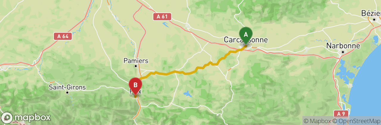 Carcassonne - Foix